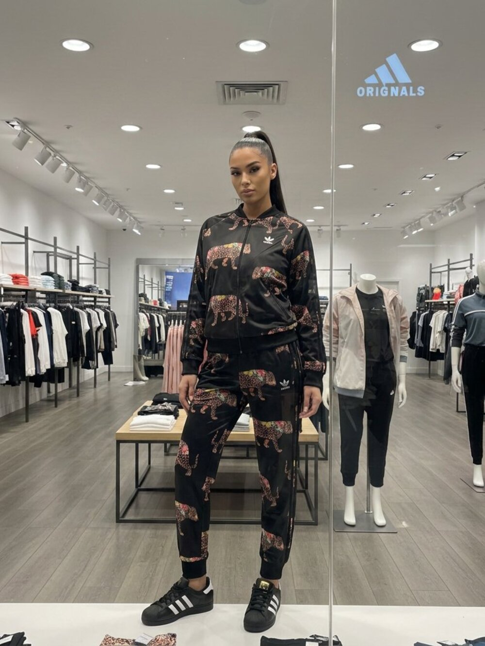 Adidas Tiger Print Jogger Set
